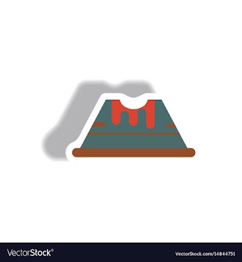 Paper sticker halloween icon vector image
