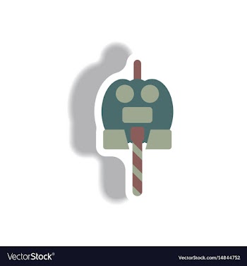 Paper sticker halloween icon vector image