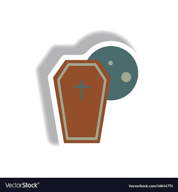 Paper sticker halloween icon vector image
