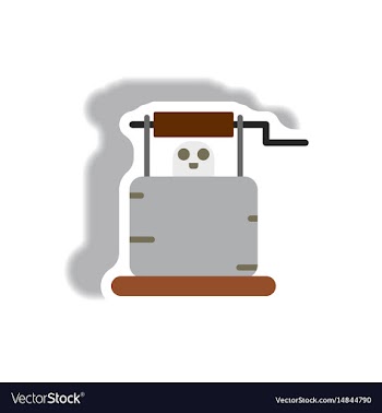 Paper sticker halloween icon vector image