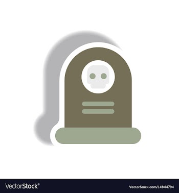 Paper sticker halloween icon vector image