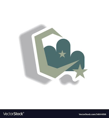 Paper sticker halloween icon vector image