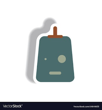 Paper sticker halloween icon vector image