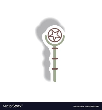 Paper sticker halloween icon vector image