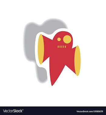 Paper sticker halloween icon vector image