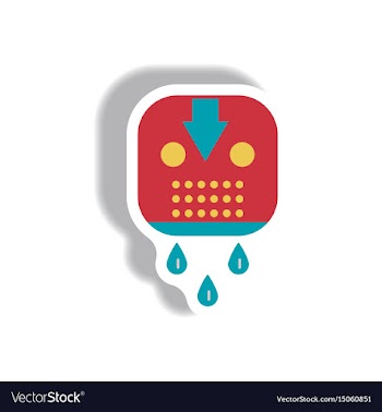 Paper sticker halloween icon vector image