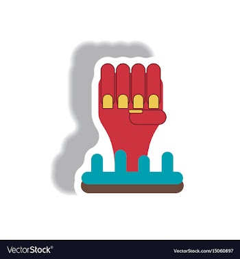 Paper sticker halloween icon vector image