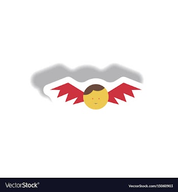 Paper sticker halloween icon vector image
