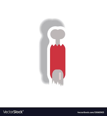 Paper sticker halloween icon vector image