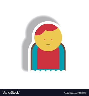 Paper sticker halloween icon vector image