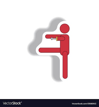 Paper sticker halloween icon vector image