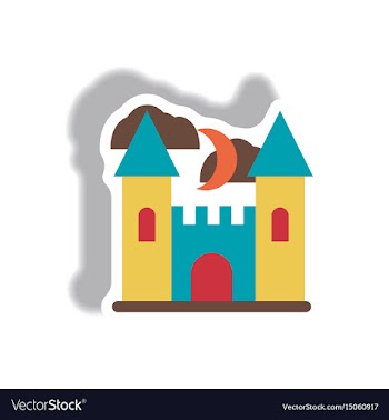 Paper sticker halloween icon vector image