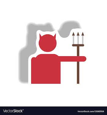 Paper sticker halloween icon vector image