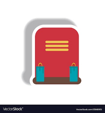 Paper sticker halloween icon vector image