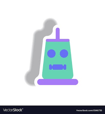 Paper sticker halloween icon vector image