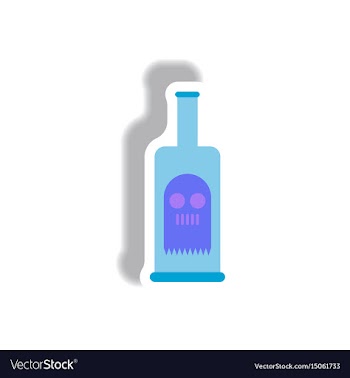 Paper sticker halloween icon vector image