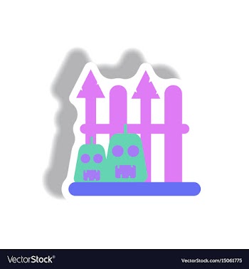 Paper sticker halloween icon vector image