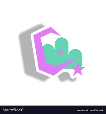 Paper sticker halloween icon vector image