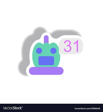 Paper sticker halloween icon vector image