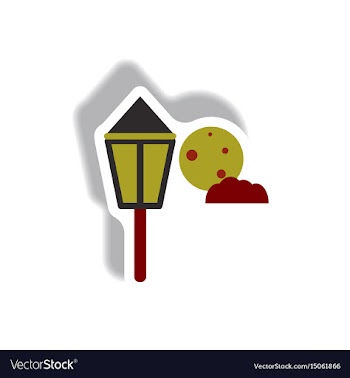 Paper sticker halloween icon vector image