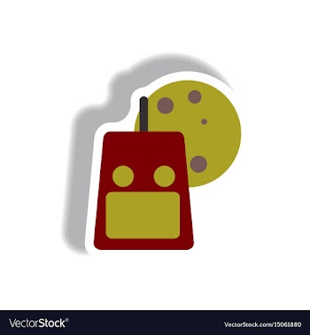 Paper sticker halloween icon vector image