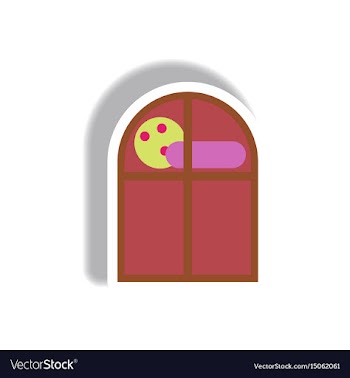 Paper sticker halloween icon vector image