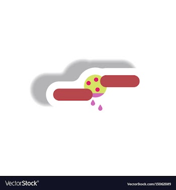 Paper sticker halloween icon vector image