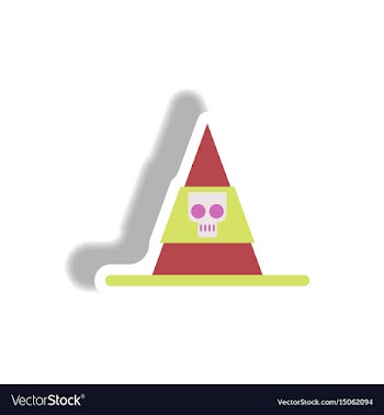 Paper sticker halloween icon vector image