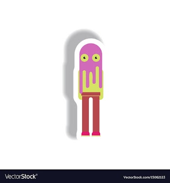 Paper sticker halloween icon vector image