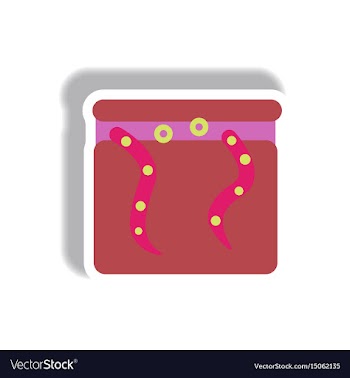 Paper sticker halloween icon vector image