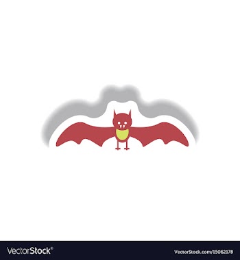 Paper sticker halloween icon vector image
