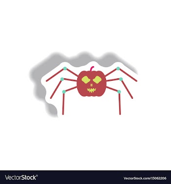 Paper sticker halloween icon vector image