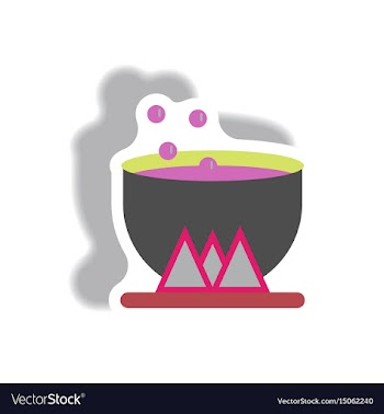 Paper sticker halloween icon vector image