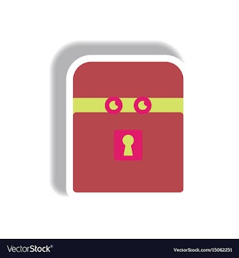 Paper sticker halloween icon vector image