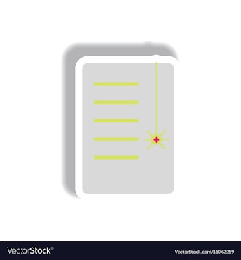 Paper sticker halloween icon vector image