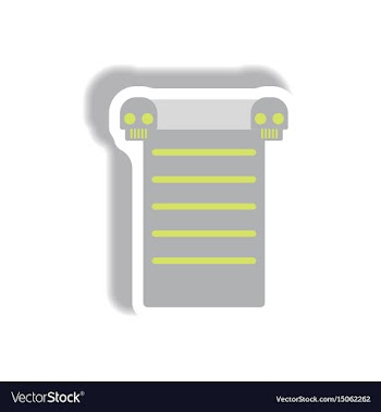 Paper sticker halloween icon vector image
