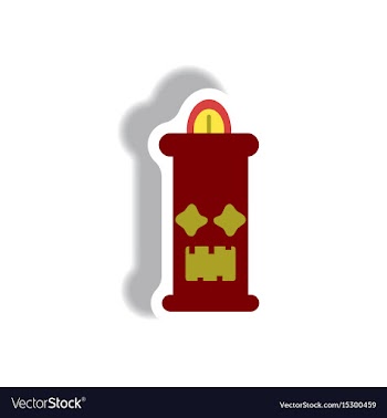 Paper sticker halloween icon vector image