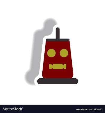 Paper sticker halloween icon vector image
