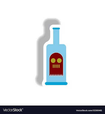 Paper sticker halloween icon vector image