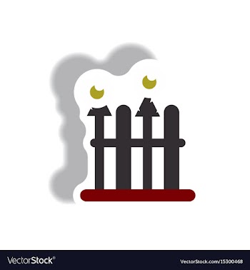Paper sticker halloween icon vector image