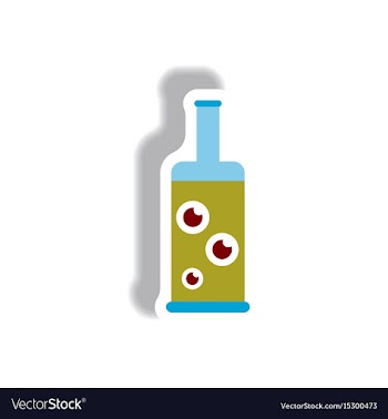 Paper sticker halloween icon vector image