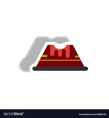 Paper sticker halloween icon vector image