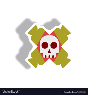 Paper sticker halloween icon vector image