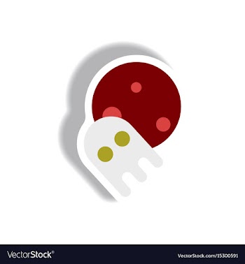 Paper sticker halloween icon vector image