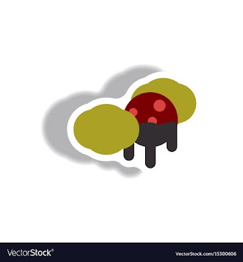 Paper sticker halloween icon vector image