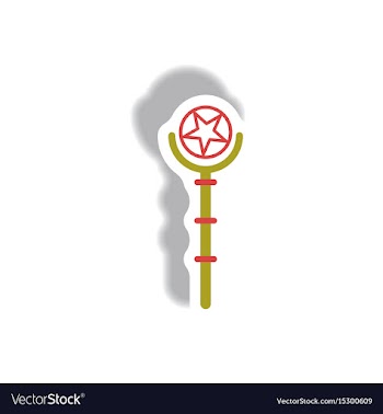 Paper sticker halloween icon vector image