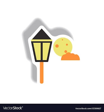 Paper sticker halloween icon vector image