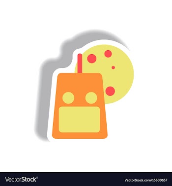 Paper sticker halloween icon vector image