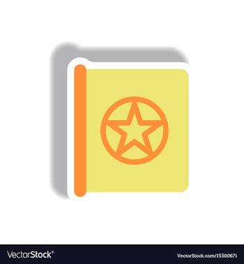 Paper sticker halloween icon vector image