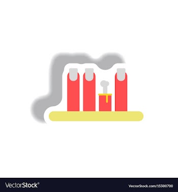 Paper sticker halloween icon vector image